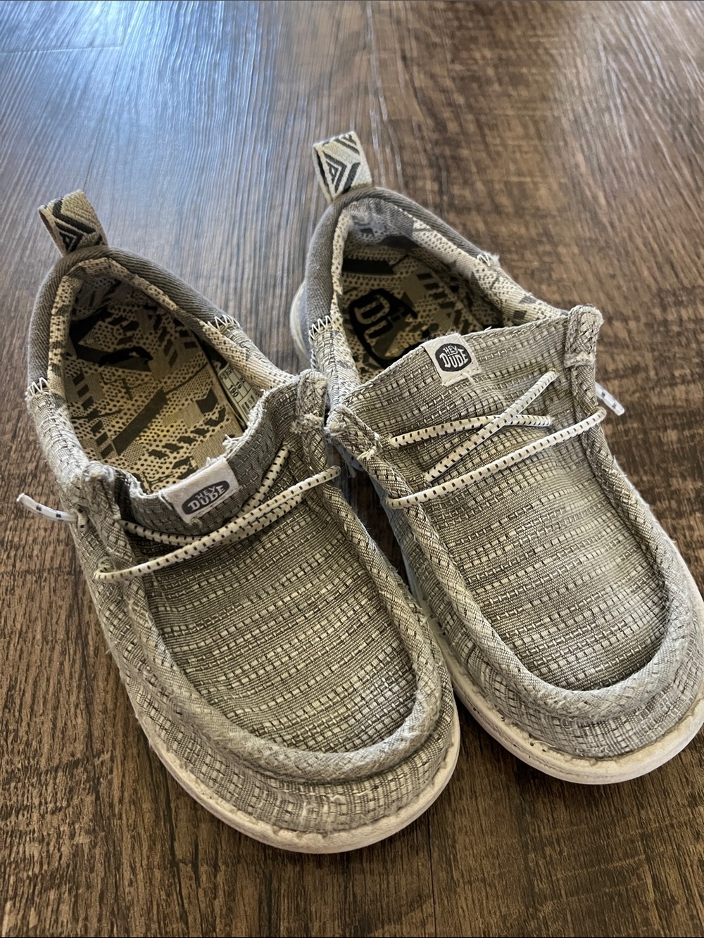 Hey Dude Kids Gray Slip-On Sneakers